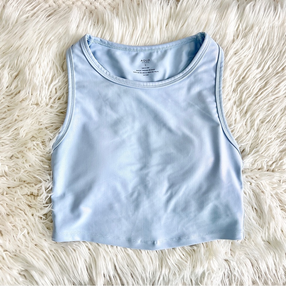 Aqua longer sports bra